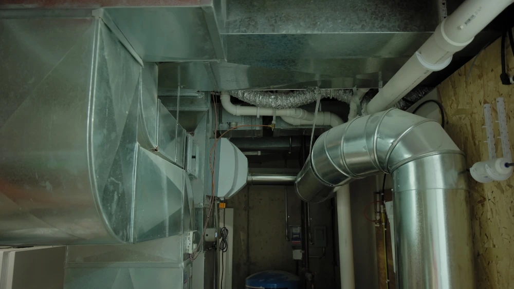 HVAC ductwork inspected during air duct cleaning in New Tampa, FL